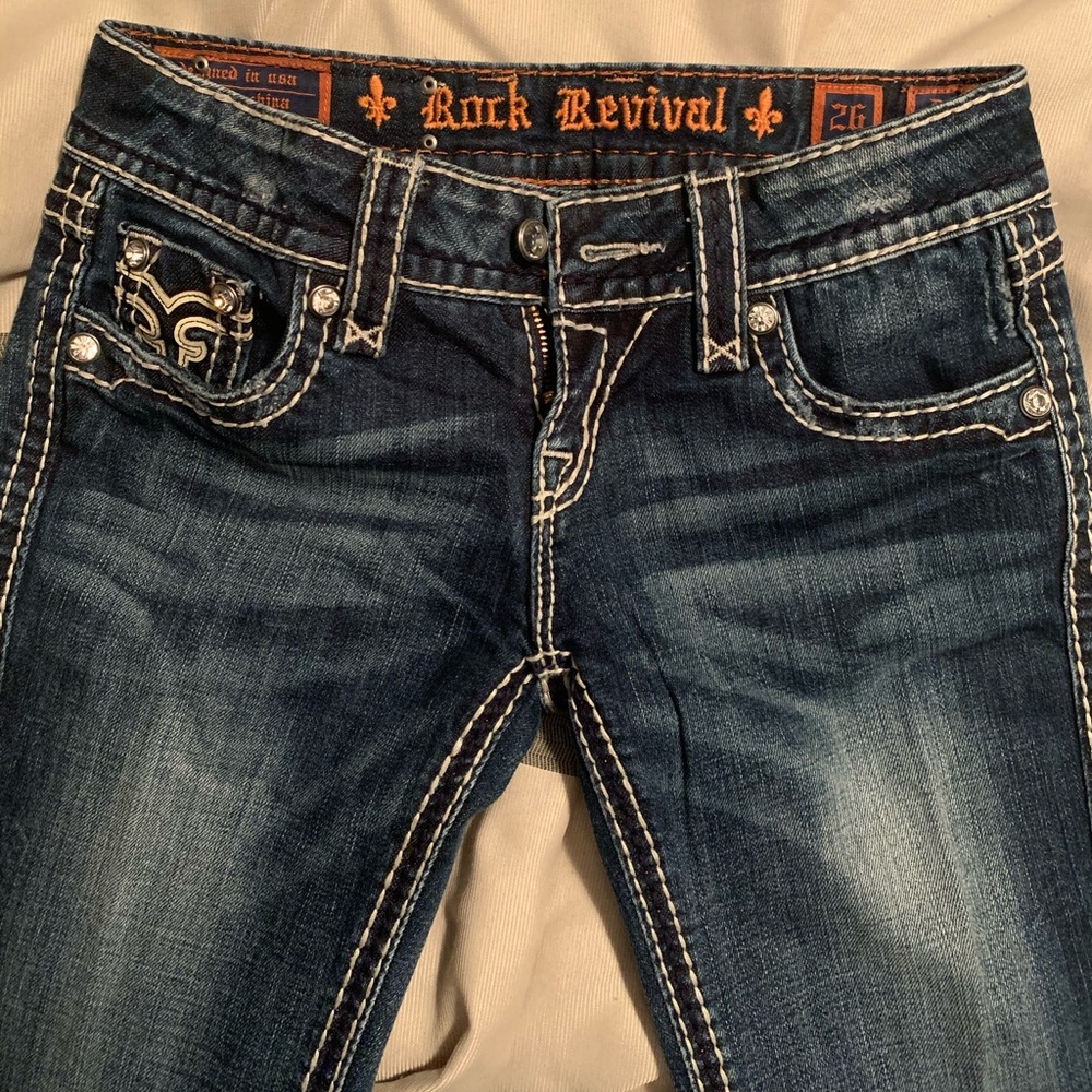 Rock Revival straight leg jeans size 26 RE8280TL